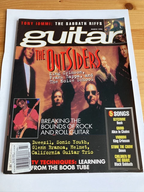 Guitar Magazine March 1996 King Crimson Black Sabbath Frank Zappa Sonic Youth