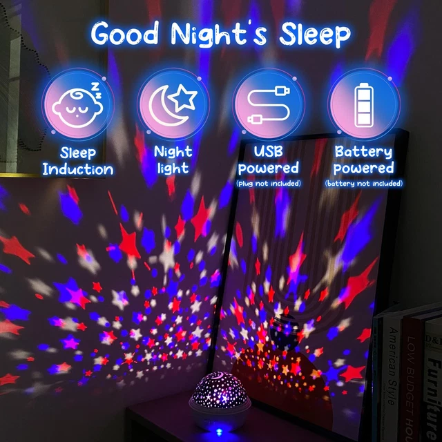 BABY LIGHTS PROJECTOR Sensory Lights with 8 Lighting Modes £19.43