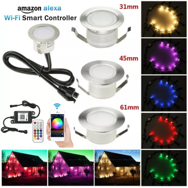 WIFI RGB/RGB + blanco cálido foco empotrado luz LED lámpara exterior minispots DE