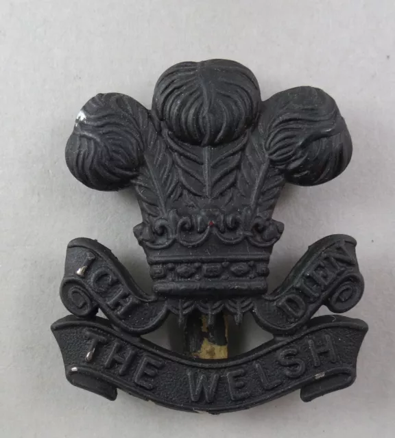 Military Cap Badge 7th Battalion Welsh Regiment British Army