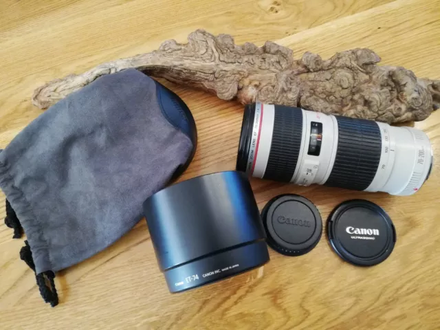 Objektiv Zoom Canon EF 70-200 L USM Ausgezeichneter opt. Zustand