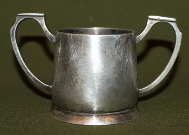 Vintage silver plated sugar bowl