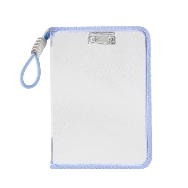 CLEAR PVC FILE Bag Water Resistant File Organiser With Handle Letter ...