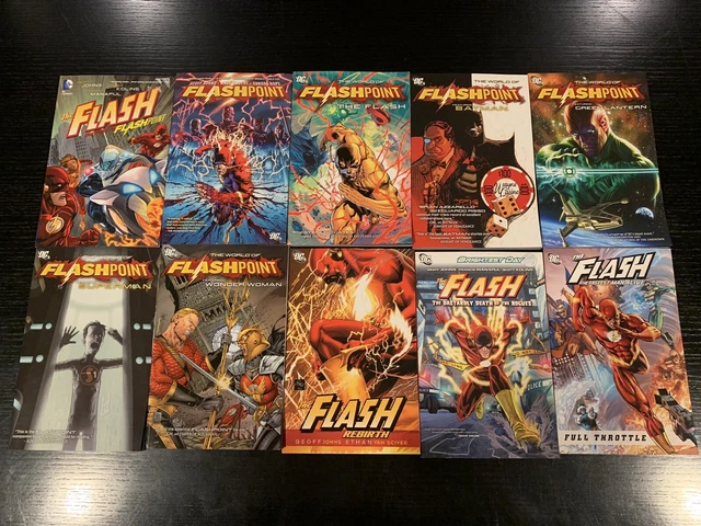 The Flash Graphic Novel Lot Of 10 - DC Comics - Flashpoint, More