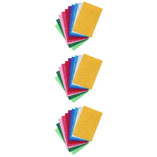 30 Stk Eva-Bögen für DIY-Projekte  glitzerndes A4-Papier
