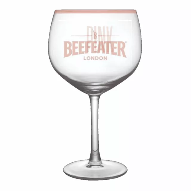 BEEFEATER PINK DRY LONDON GIN 1 x GIN & TONIC COCKTAIL GLASS 650ml BNWOB G&T