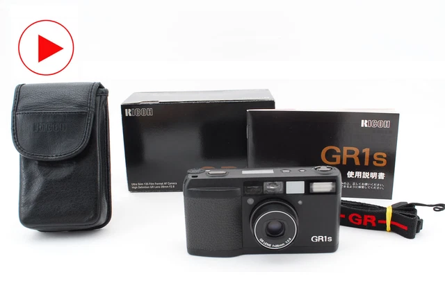 LCD Works [Near MINT] Ricoh GR1s Black Point & Shoot QD 35mm Film Camera JAPAN