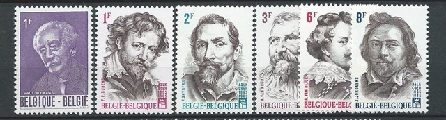 BELGIË BELGIQUE - 1965 YT 1321 à 1326 - TIMBRES NEUFS** MNH LUXE