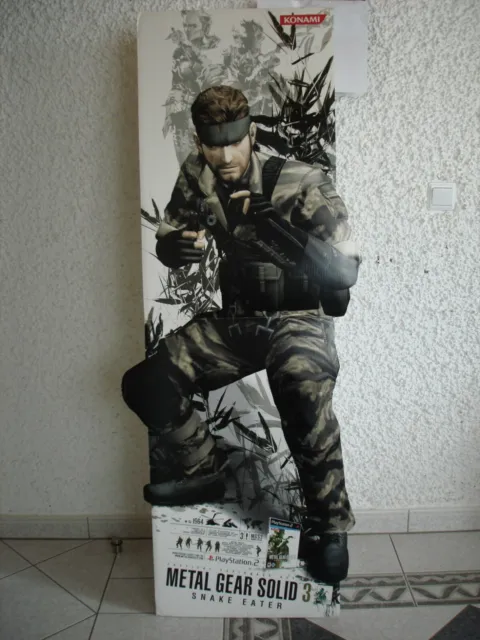 Metal Gear Solid 3 Snake Eater Promo Pappaufsteller Display Standee Rare
