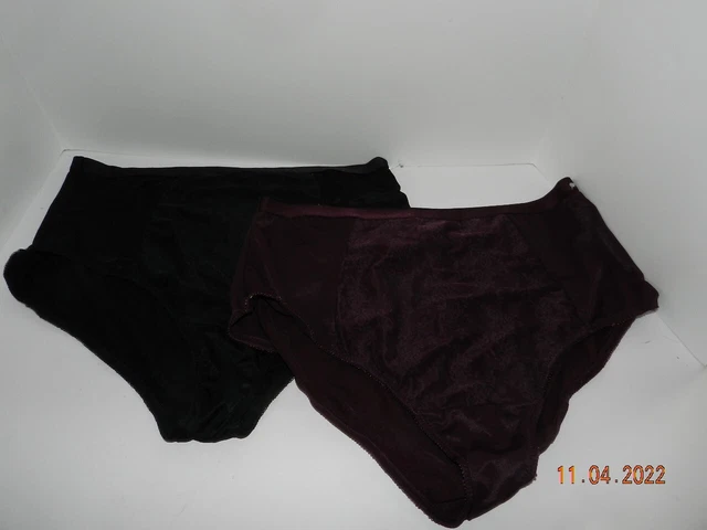 Lot of 2 pair Torrid Curve brief panties size 2 black burgundy