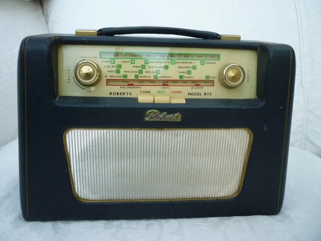 VINTAGE RETRO 1960'S Roberts Transistor Radio RT8 Long and Medium wave ...