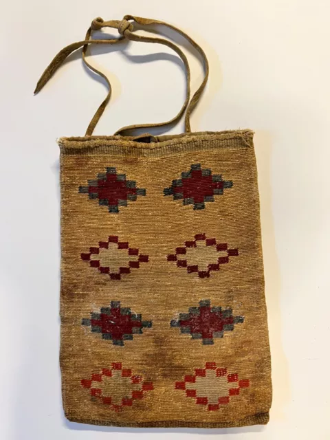 Native American Corn Husk Bag; 12” x 17”; Late 1800s- Early 1900’s; Lot 2