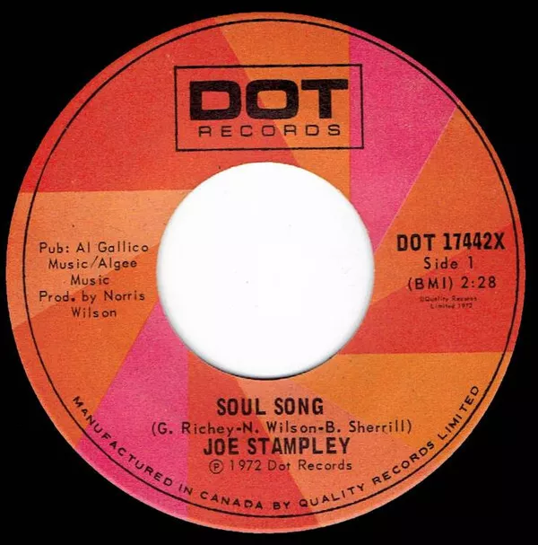 Joe Stampley - Soul Song (7", Single)