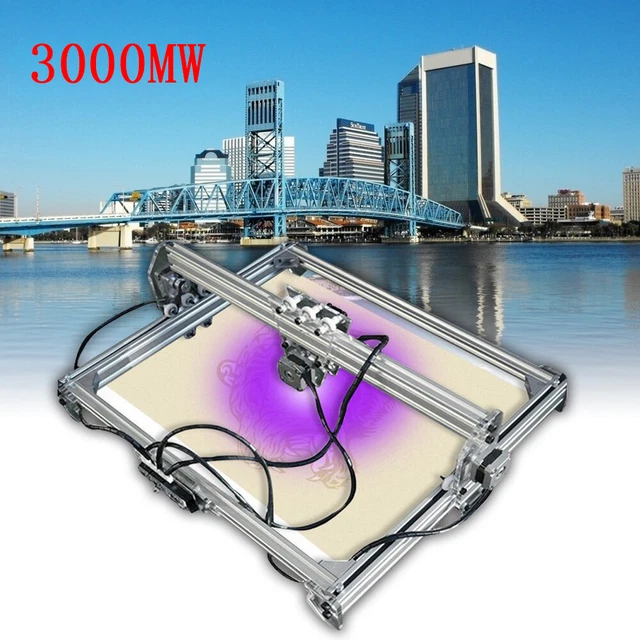 3000MW CNC Laser Engraver Engraving Cutting Machine DIY Desktop Printer 65x50CM