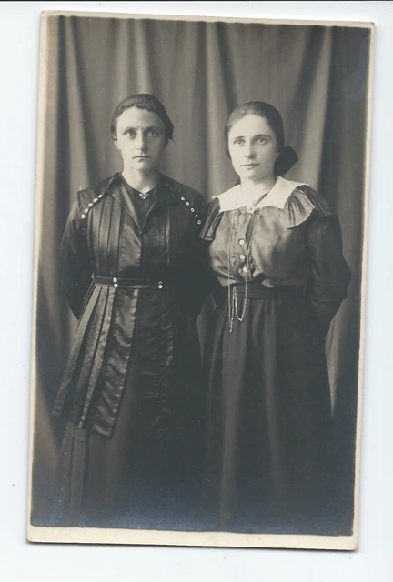 BP147 Carte Photo vintage card RPPC femme woman mode fashion