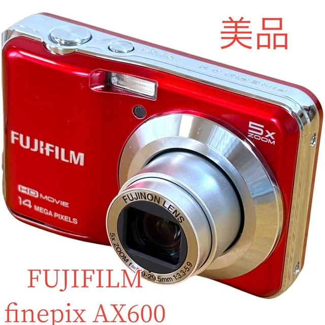 FUJIFILM FINEPIX AX600 Digital Camera Red Tested Excellent