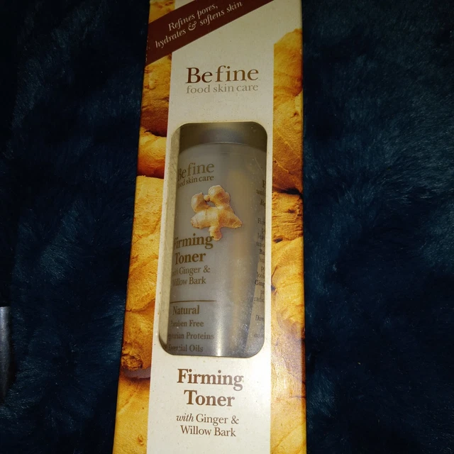 BeFine Food Skin Care Firming Toner With Ginger and Willow Bark 3.4 oz
