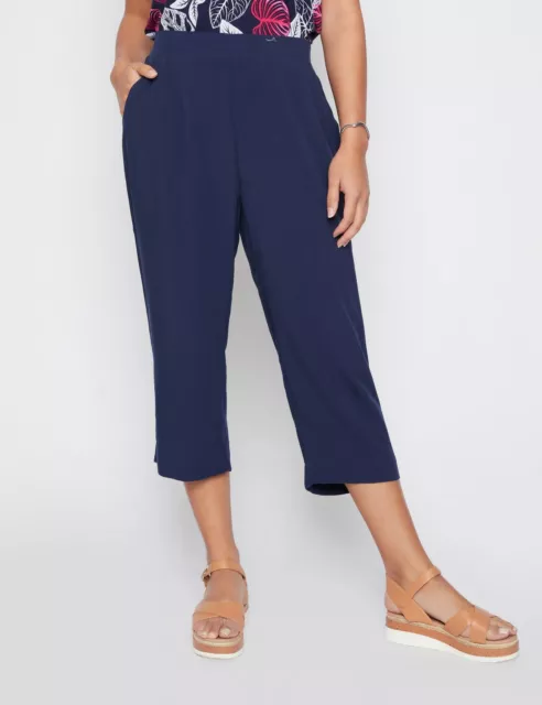 MILLERS - Womens Pants - Blue Summer Cropped - Straight Leg - Fashion Trousers