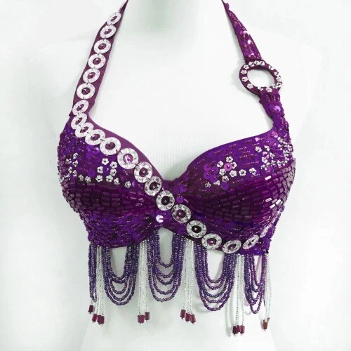 Hot Sale Beaded Crystal    Belly Dance Beaded Bra
