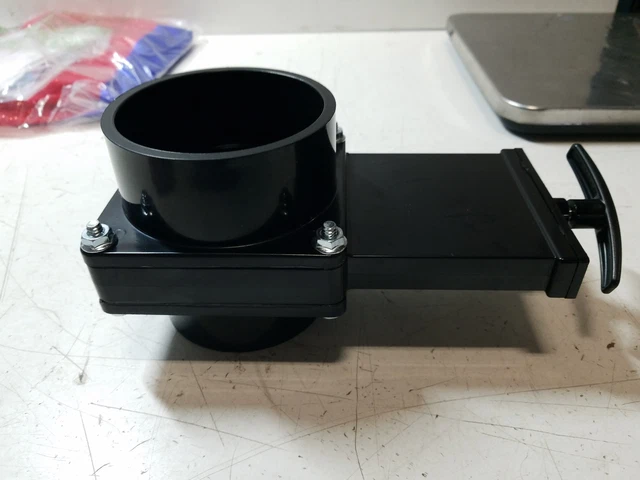 Valterra T50 3" Hub x 3" Bay with Cap Valve Assembly,Black