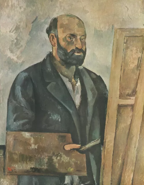 Selbstporträt mit Palette PAUL CEZANNE Kunstdruck Bild Art Print