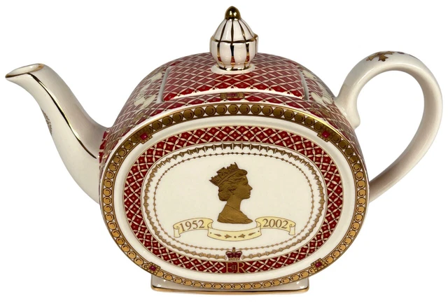 RARE RED JAMES Sadler England Golden Jubilee 1952 2002 Queen Elizabeth 