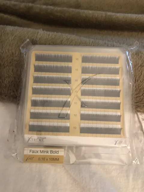 Xtreme Lashes Extensions Faux Mink Bold X40 0.10 X 10mm Mink Bold