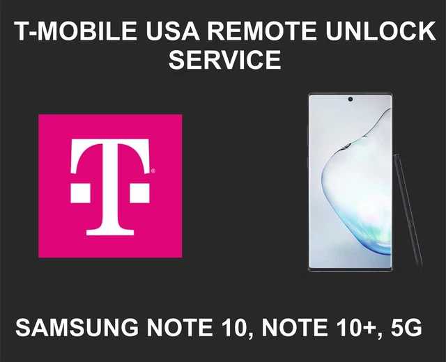 Samsung Unlock Service, Samsung Note 10, Note 10 Plus, 5G, 5t