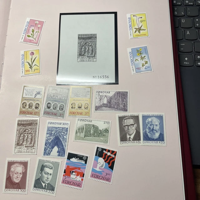 Färöer Jahrbuch 1988 Marken noch einzusortieren in vorhsndene Taschen