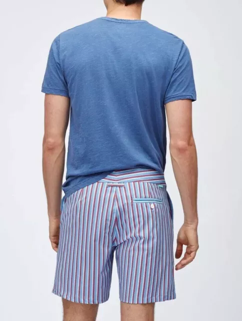 BONOBOS Mens “Banzai Boardie” Dusk Blue w/ Stripes Board Shorts 34w NWOT $68 USD 2