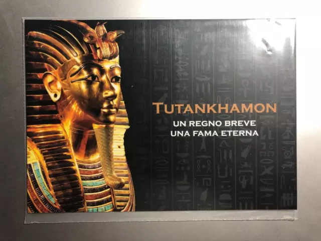 Bolaffi Folder Faraone Tutankhamon con Francobolli usati Yemen