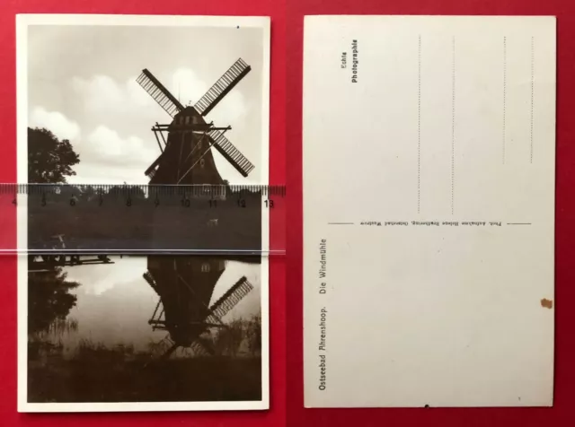 Foto AK Ostseebad AHRENSHOOP um 1930 Die Windmühle Mole   ( 86603