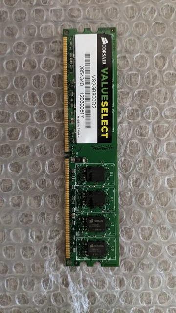 Lot De 8 Barrettes Mémoire RAM DDR Et DDR2 - Marques Corsair, Kingston, Crucial - Occasion Bon état