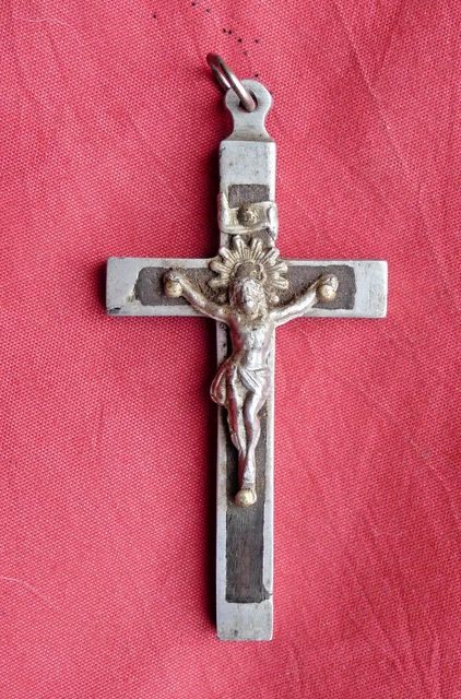Croix De Saint Benoît GTBITALY 20cm - Émaillée Main Bleu Avec Boîte Cadeau Et Prière