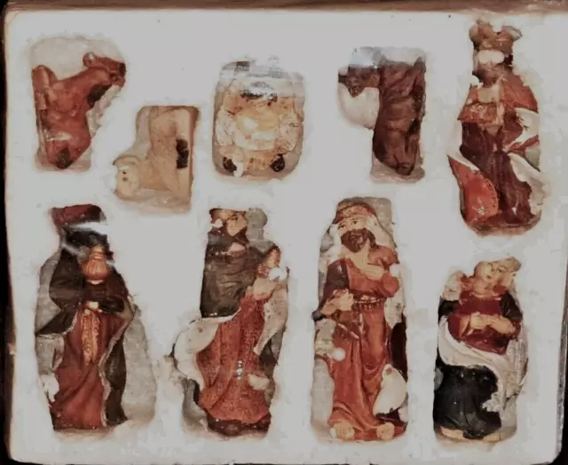 Krippenfiguren Resin Heilige Familie Jesus Maria Josef Heiligen Drei Könige