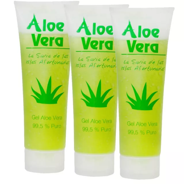 Aloe Vera Gel 99,5% Hautpflege Feuchtigkeit Kosmetik Cosmonatura 3x250ml Ekzeme