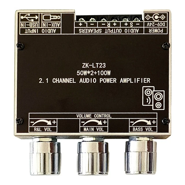 Carte Amplificateur Bluetooth 2.1 Junterone APTX2 TPA3223 - 200W + 200W + 400W, Caisson Basses Puissant