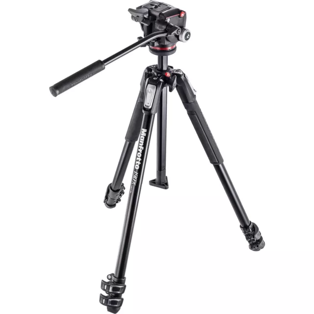 Manfrotto MK190X3-2W Tripod Kit w/ MHXPRO2W Fluid Head