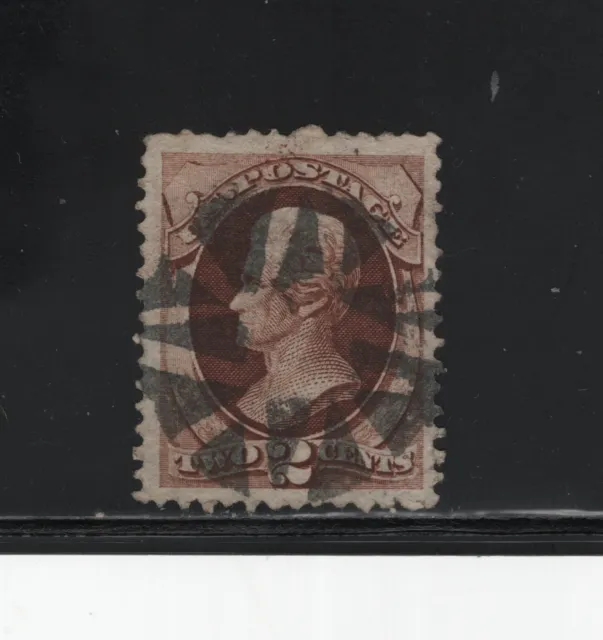Us Sc#135 -- Used, Xf -- "H Grill" Jumbo - Small Faults Fancy Cancel