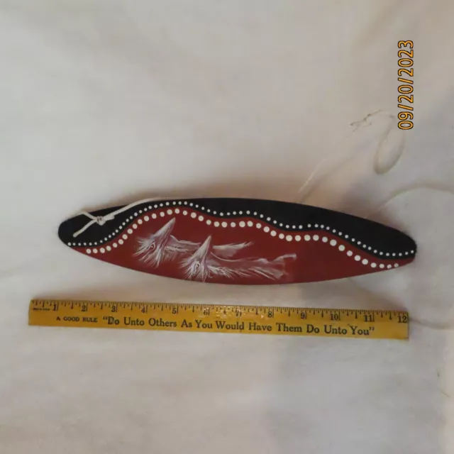 Waterhole Dreaming Handmade & Painted Australian Wooden Aboriginal Bullroarer