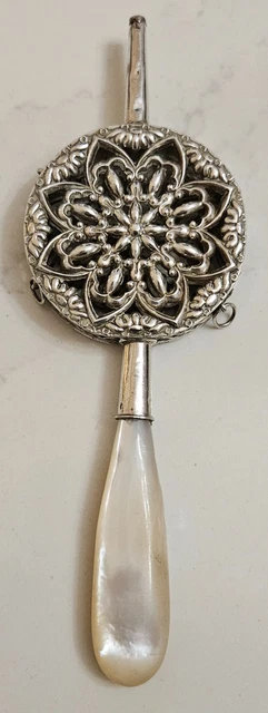 COUVERT À SALADE ancien manches argent massif fourré dans cofffret EUR