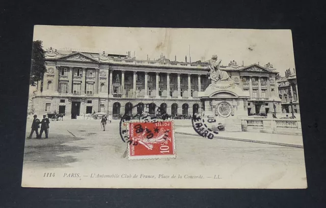 Cpa 1908 Carte Postale France Paris Automobile Club De France Place La Concorde