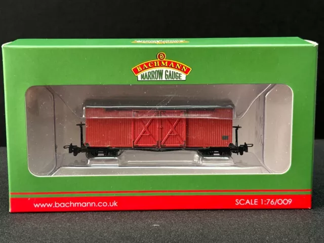 Bachmann 009 Narrow Gauge 393-027 Bogie Goods Wagon Lincolnshire LR Crimson.