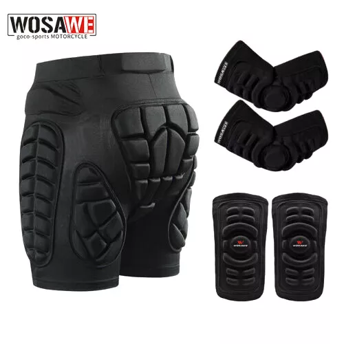 WOSAWE Hip Guards Snowboard Knee Elbow Pads Sports Impact Protector Skating Ski