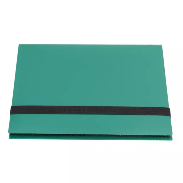 (Green 20 Pages)Card Binder 9 Pockets 20 Pages Colored Cover Collector Card