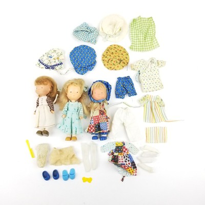 Vintage Holly Hobbie & Friends With Clothes Lot