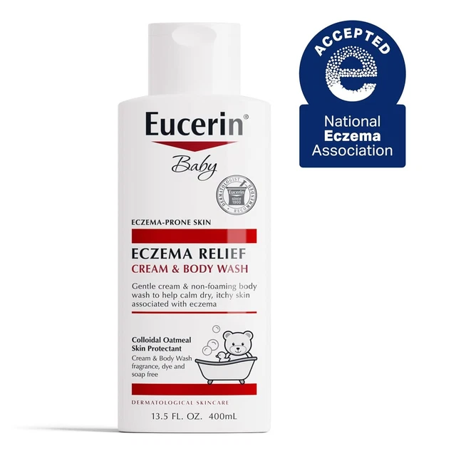 BABY ECZEMA RELIEF Cream Body Wash, Fragrance Free Eczema Body Wash for ...