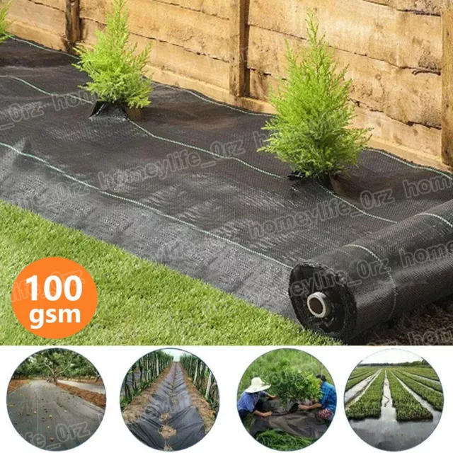 Weed Barrier Fabric Heavy Duty Outdoor Ground Cover Flower Vegetable Raised Beds