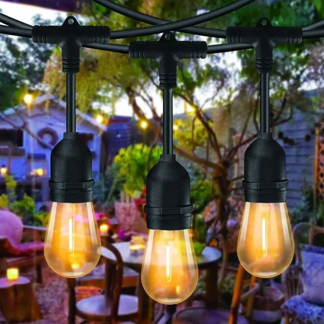 Guirlande lumineuse LED 10m avec 10 ampoules à environnement chaud l'extérieur 3