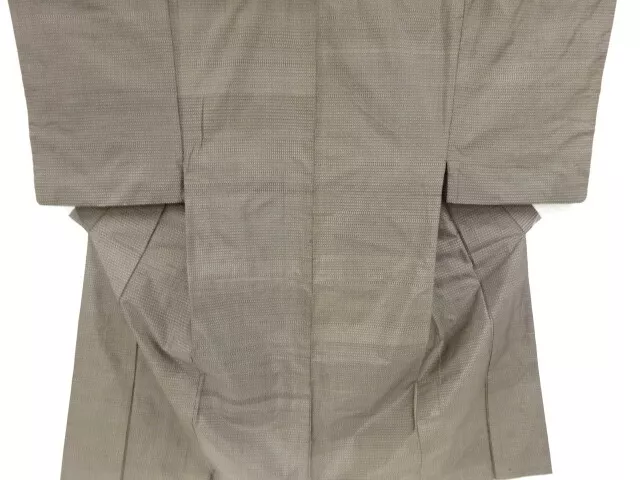 36733# Japanese Kimono / Antique Mens Kimono / Doro Oshima Tsumugi / Woven Kasur